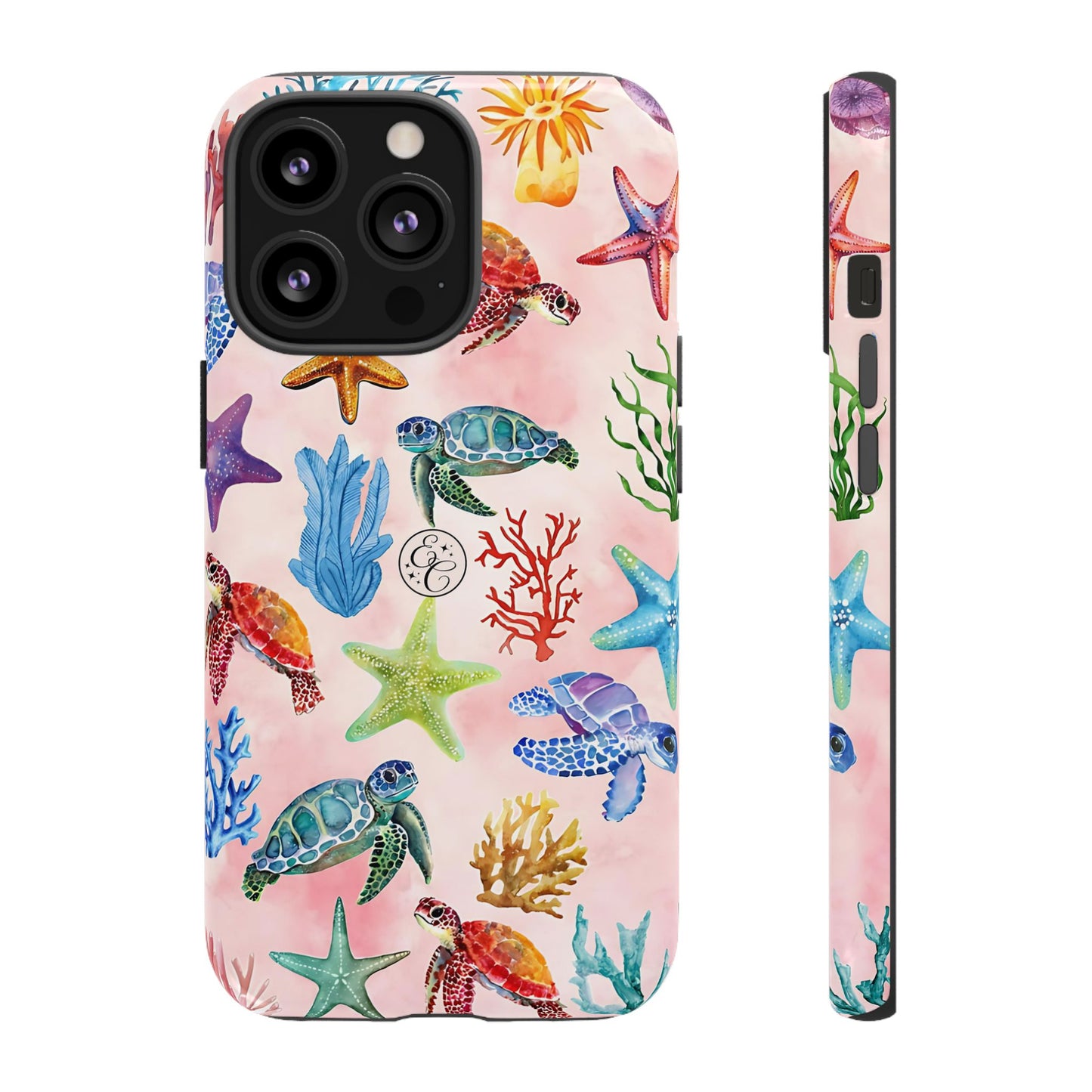 Colorful Marine Life Tough Phone Case