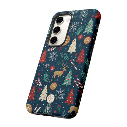 Christmas Holiday Pattern Tough Phone Case