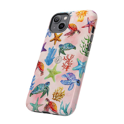 Colorful Marine Life Tough Phone Case