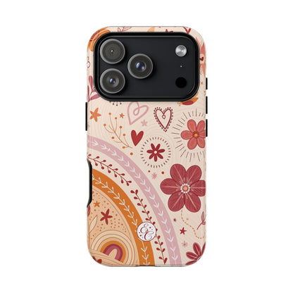Lesbian Boho Doodle Tough Phone Case
