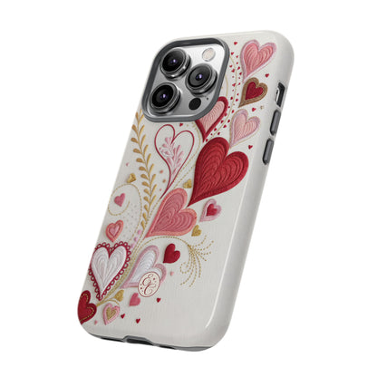 Hearts Pattern Tough Phone Case