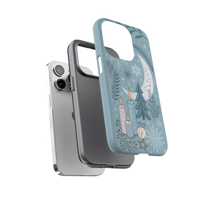Winter Moon & Candles Tough Phone Case