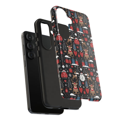 Christmas Holiday Pattern Tough Phone Case