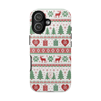 Ugly Christmas Sweater Pattern Tough Phone Case