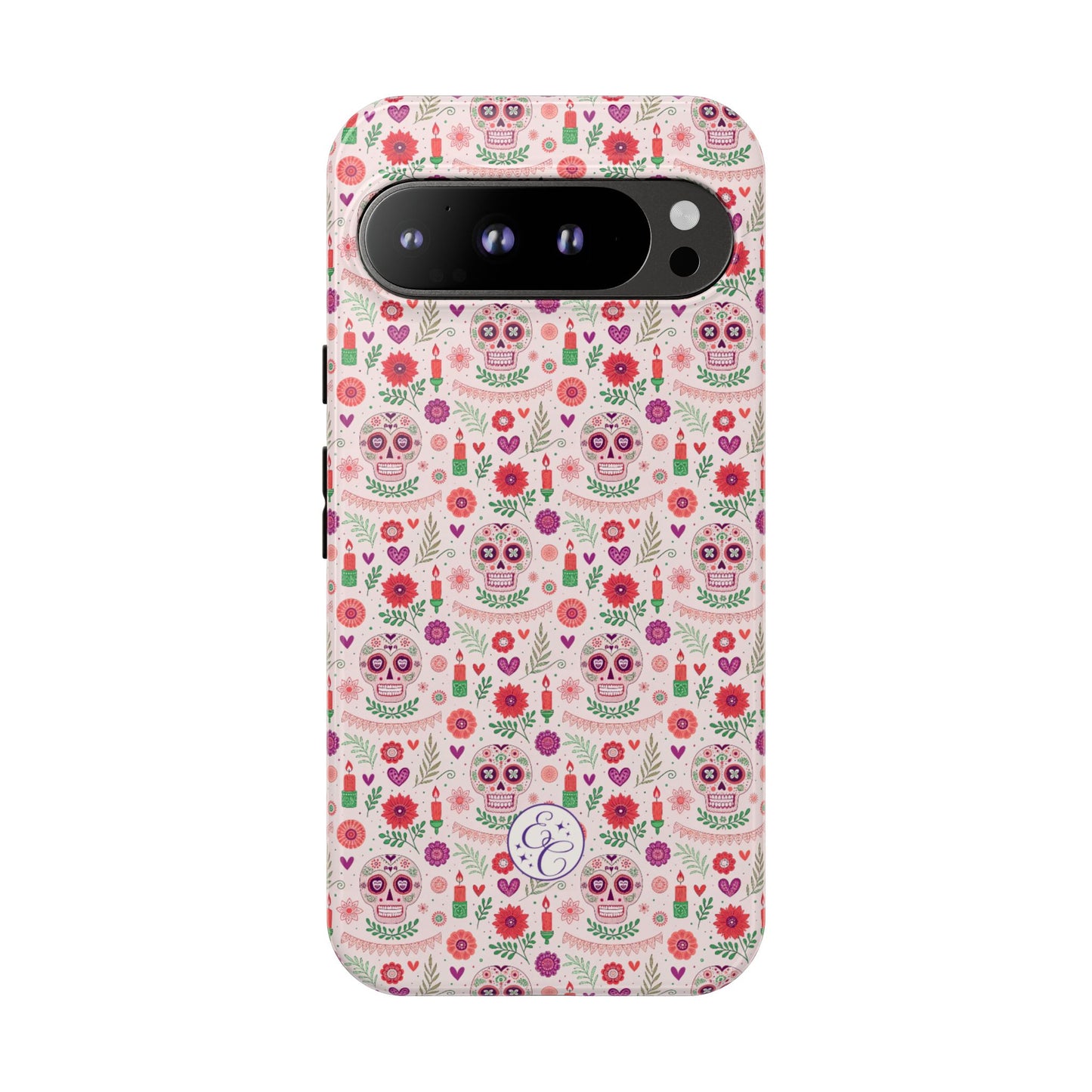Pink Boho Day of the Dead Tough Phone Case