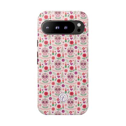 Pink Boho Day of the Dead Tough Phone Case