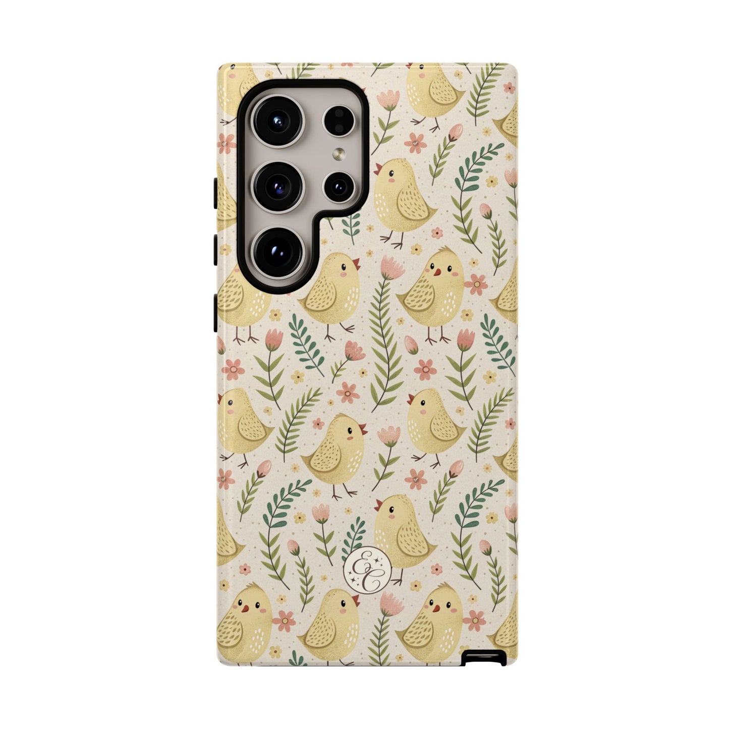 Vintage Floral Chick Pattern Tough Phone Case