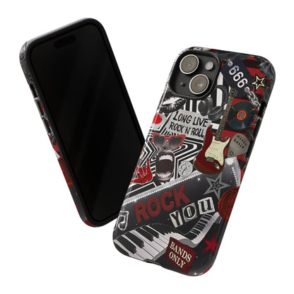 Rock and Roll Collage Tough Phone Case