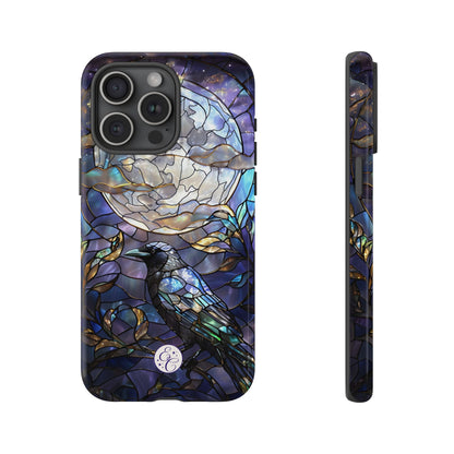 Stained Glass Raven Tough Phone Case