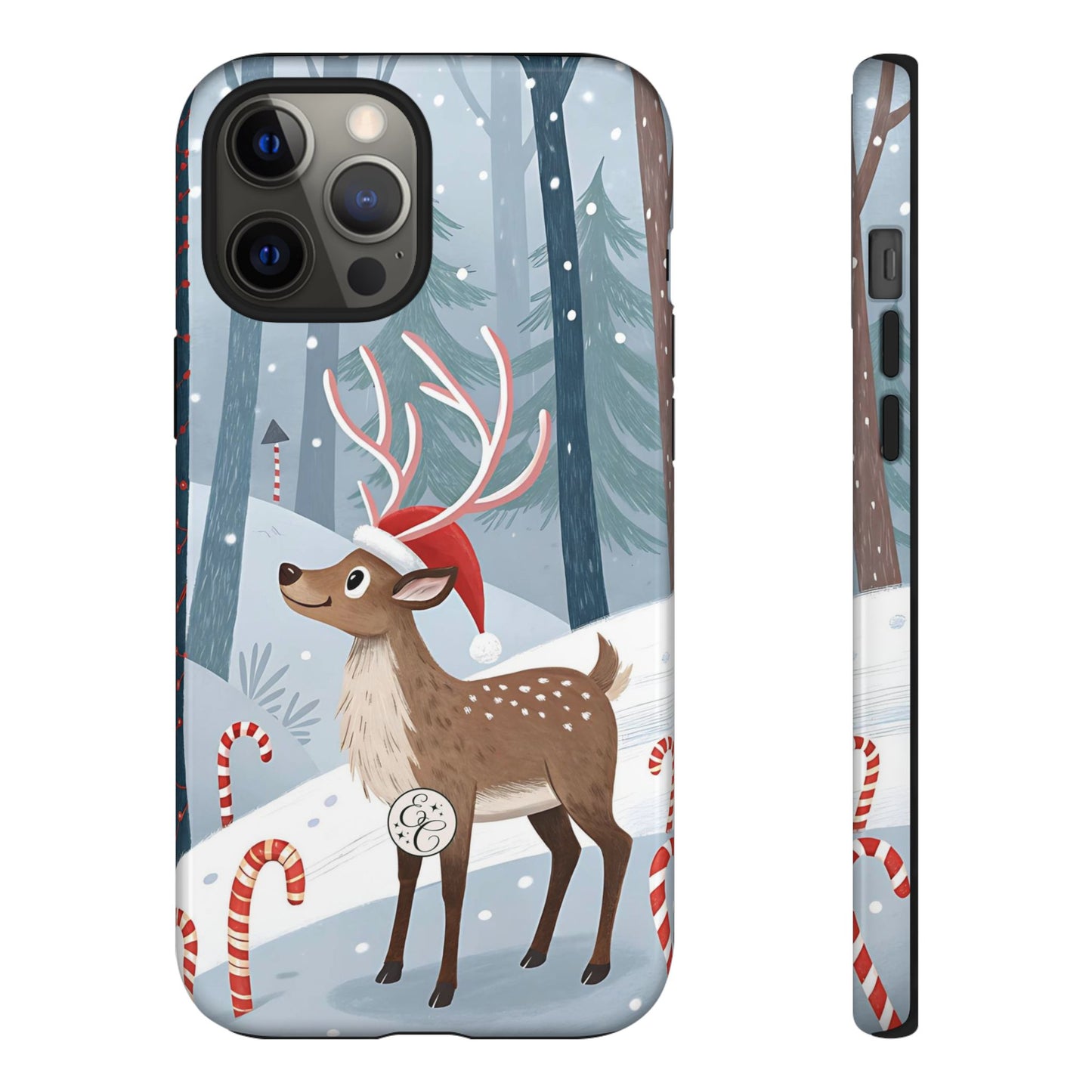 Reindeer in Winter Wonderland Tough Phone Case