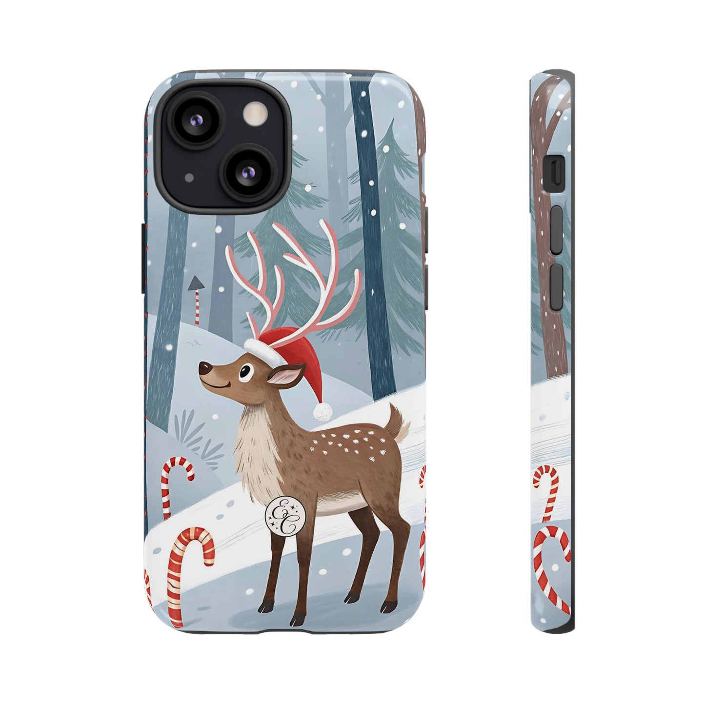 Reindeer in Winter Wonderland Tough Phone Case