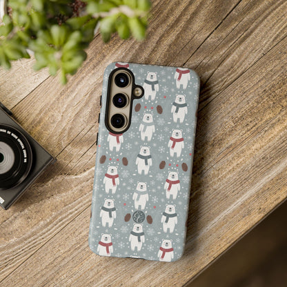 Cute Polar Bear Christmas Phone Case