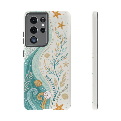 Ocean Boho Doodle Tough Phone Case