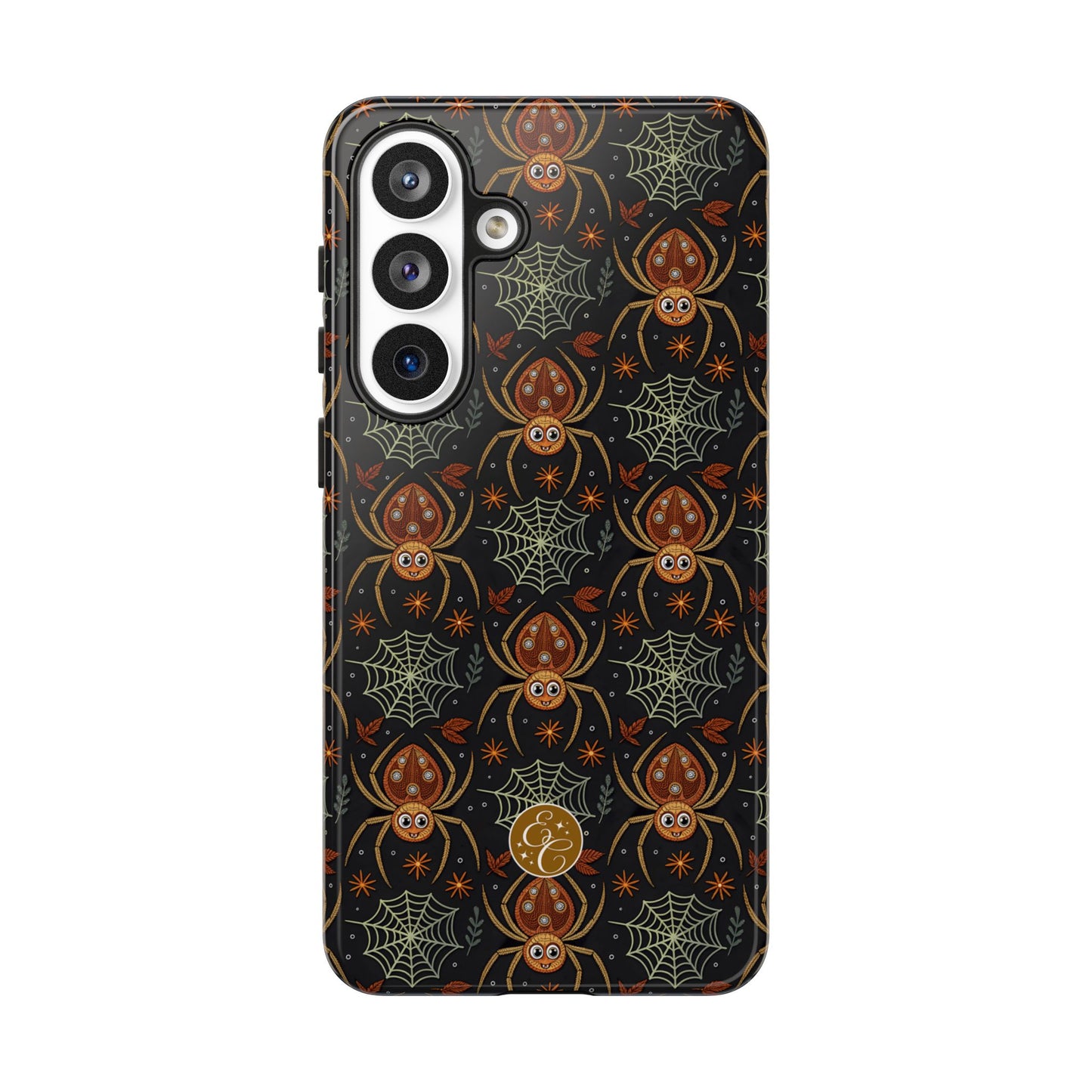 Boho Halloween Spider Pattern Tough Phone Case