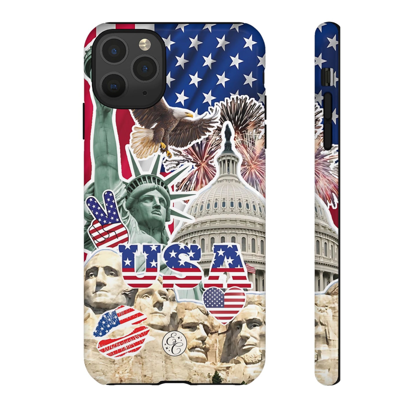 Patriotic USA Collage Tough Phone Case