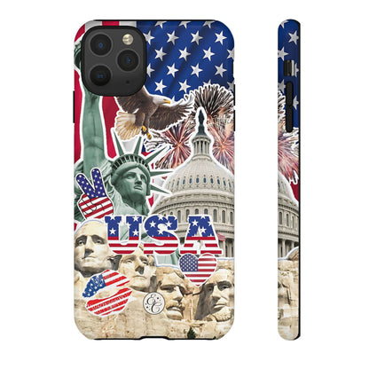 Patriotic USA Collage Tough Phone Case