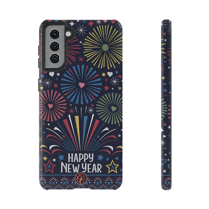 Happy New Year Fireworks Tough Phone Case