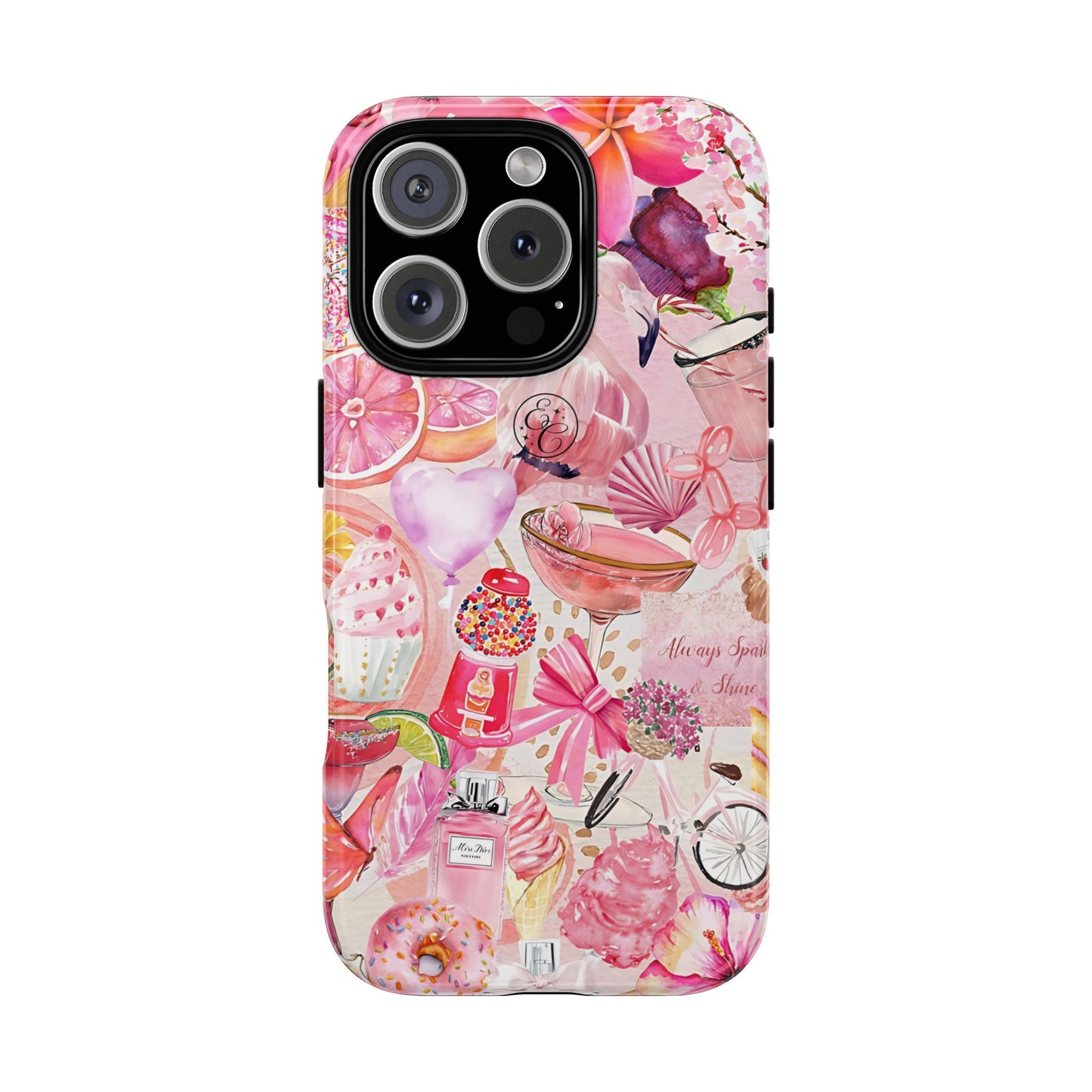 Pink Collage Tough Phone Case