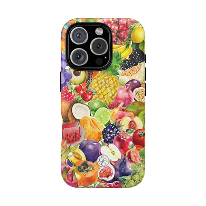 Colorful Fruits Collage Tough Phone Case