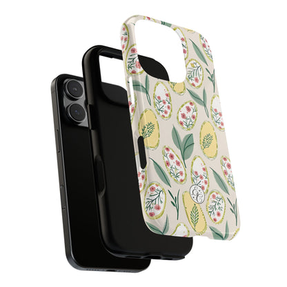Floral Easter Egg Pattern Tough Phone Case