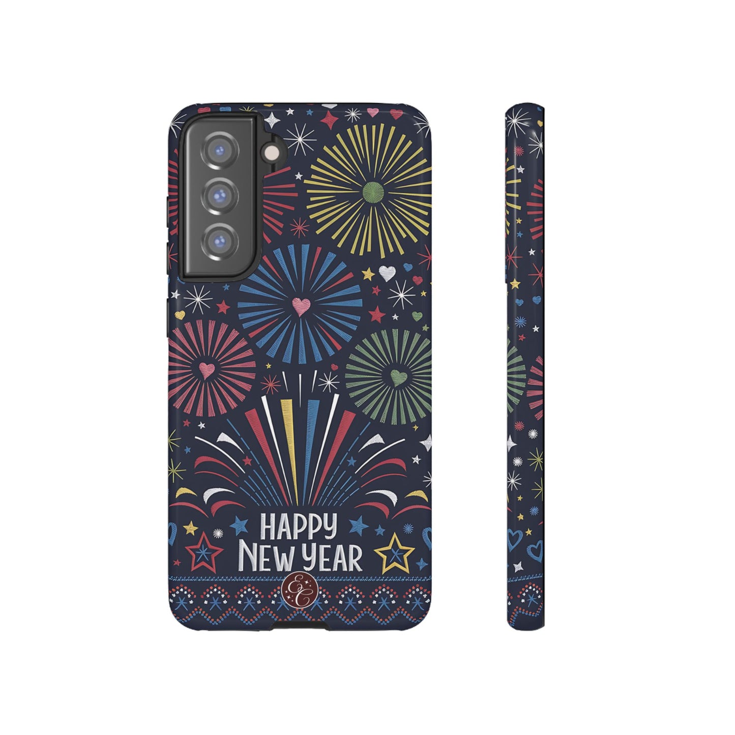 Happy New Year Fireworks Tough Phone Case