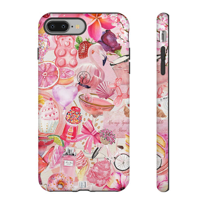 Pink Collage Tough Phone Case