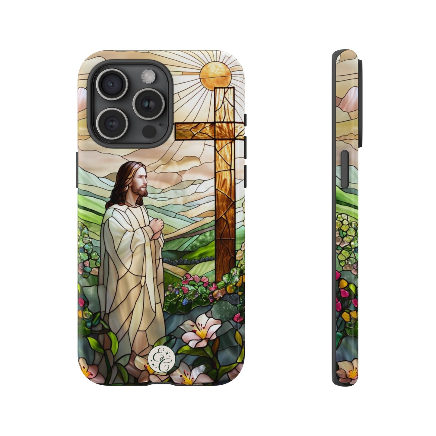 Jesus Stained Glass Tough Phone Case
