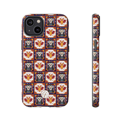 Dracula & Bat Pattern Tough Phone Case