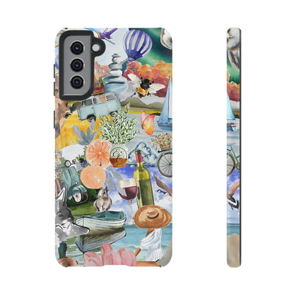 Vintage Travel Collage Tough Phone Case