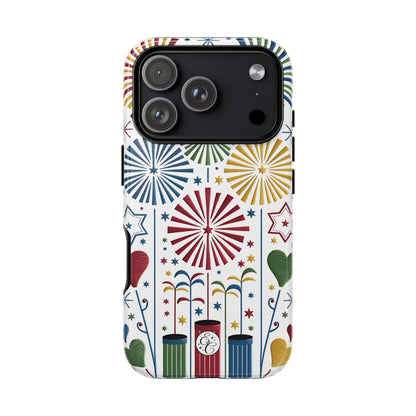 Colorful Fireworks and Stars Tough Phone Case