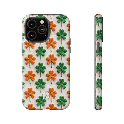 Lucky Shamrock Pattern Tough Phone Case