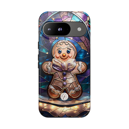 Gingerbread Man Stained Glass Tough Phone Case