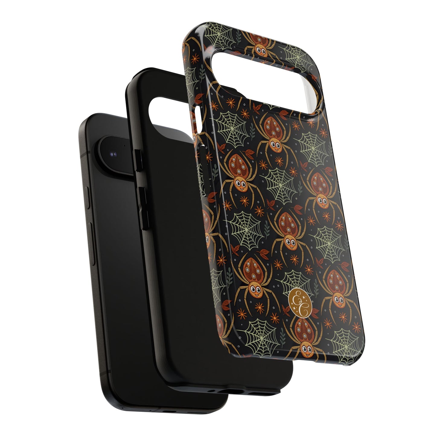 Boho Halloween Spider Pattern Tough Phone Case