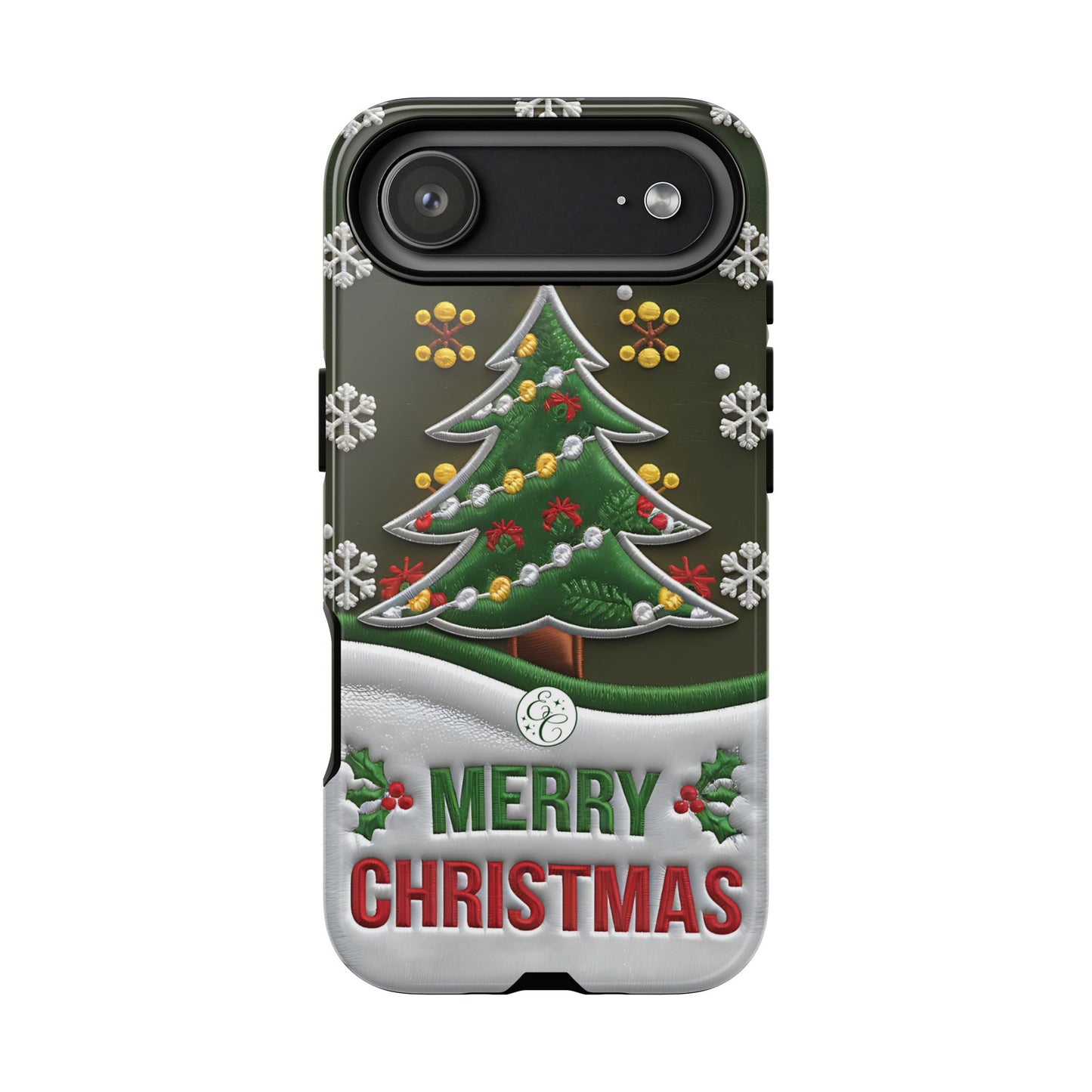 Merry Christmas Tree Tough Phone Case