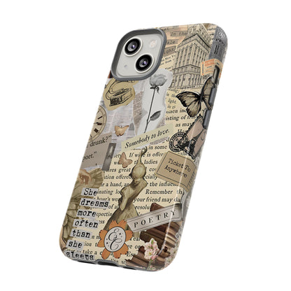 Library Romance Collage Tough Phone Cases