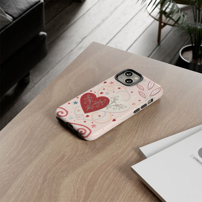 Interlinked Hearts Tough Phone Case