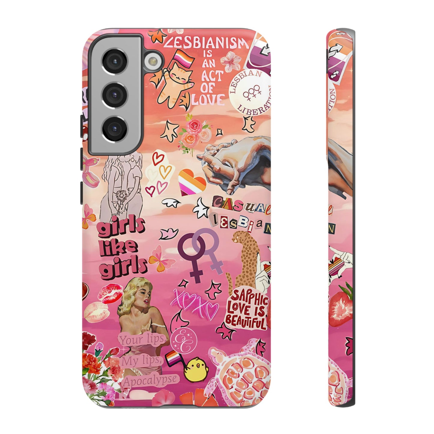 Lesbian Collage Tough Phone Case