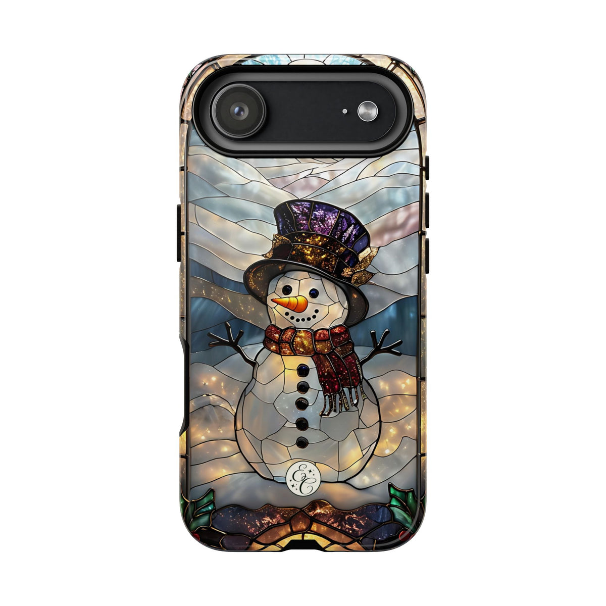 Snowman Stained Glass Phone Case