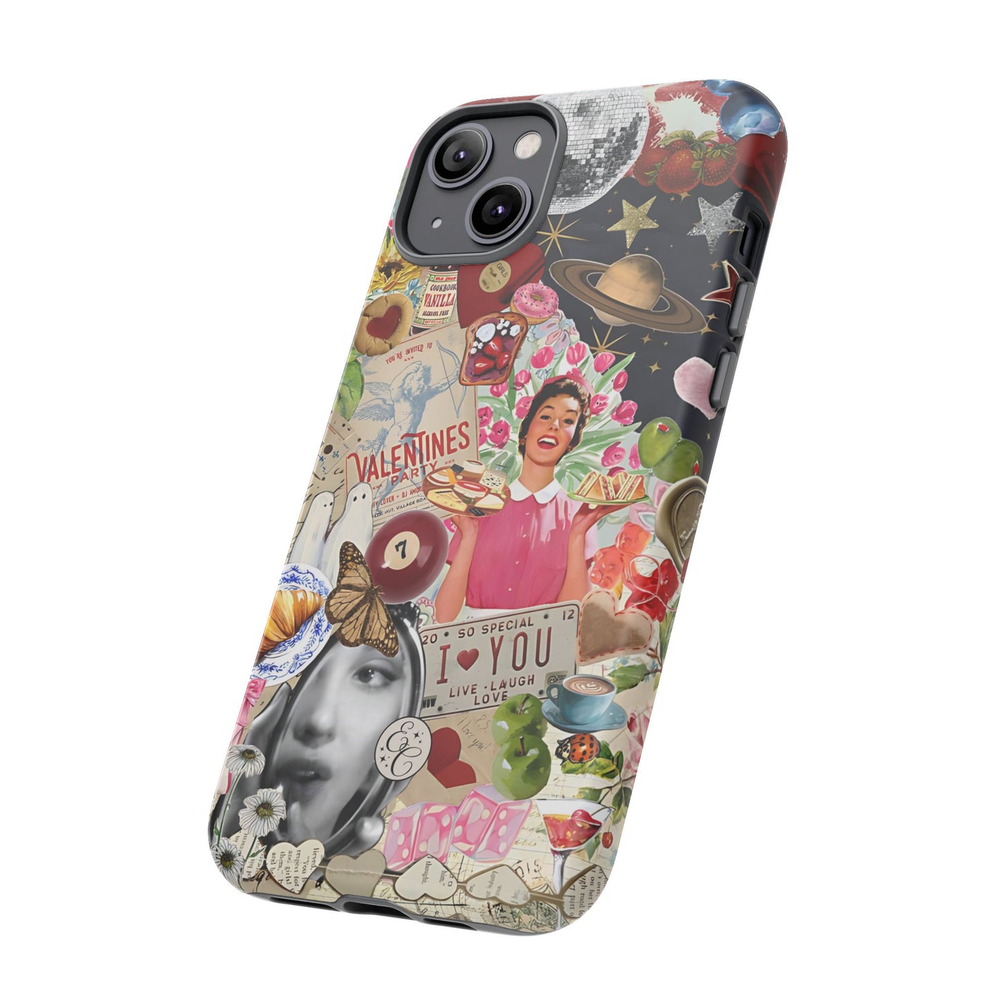 Retro Aesthetic Collage Art Tough Phone Case