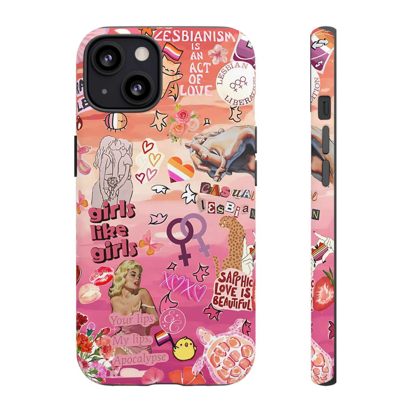 Lesbian Collage Tough Phone Case