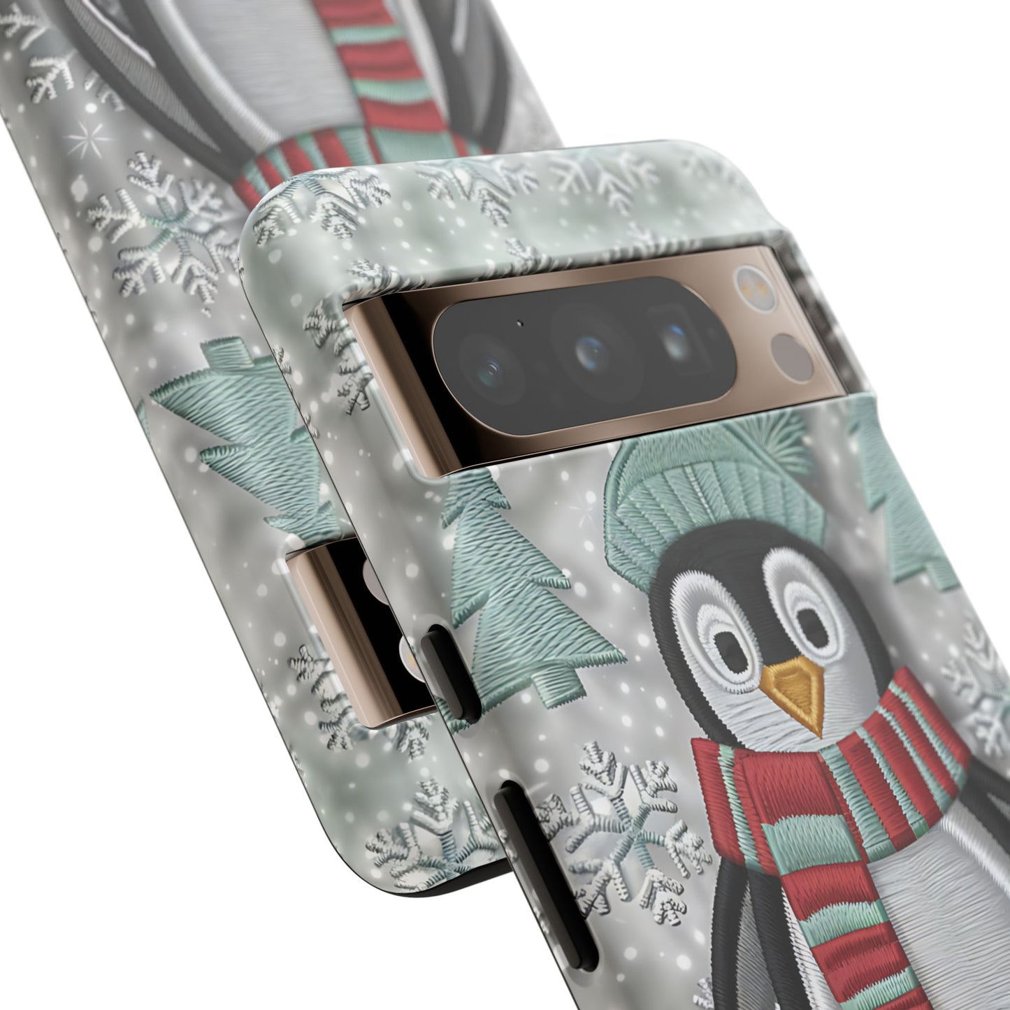 Cute Christmas Penguin Tough Phone Case