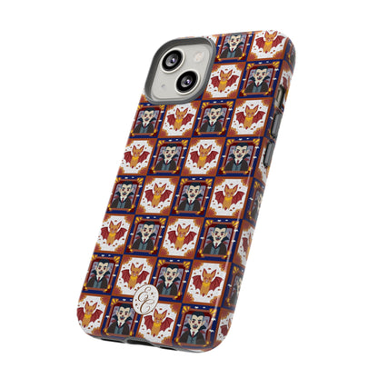 Dracula & Bat Pattern Tough Phone Case