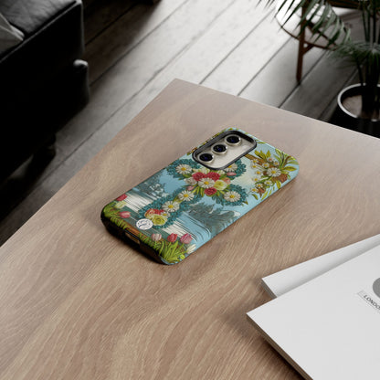 Floral Cross Tough Phone Case