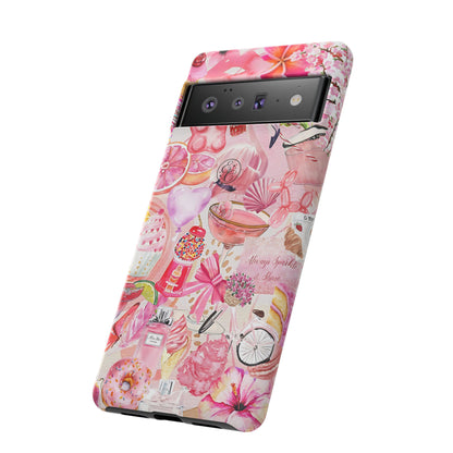 Pink Collage Tough Phone Case