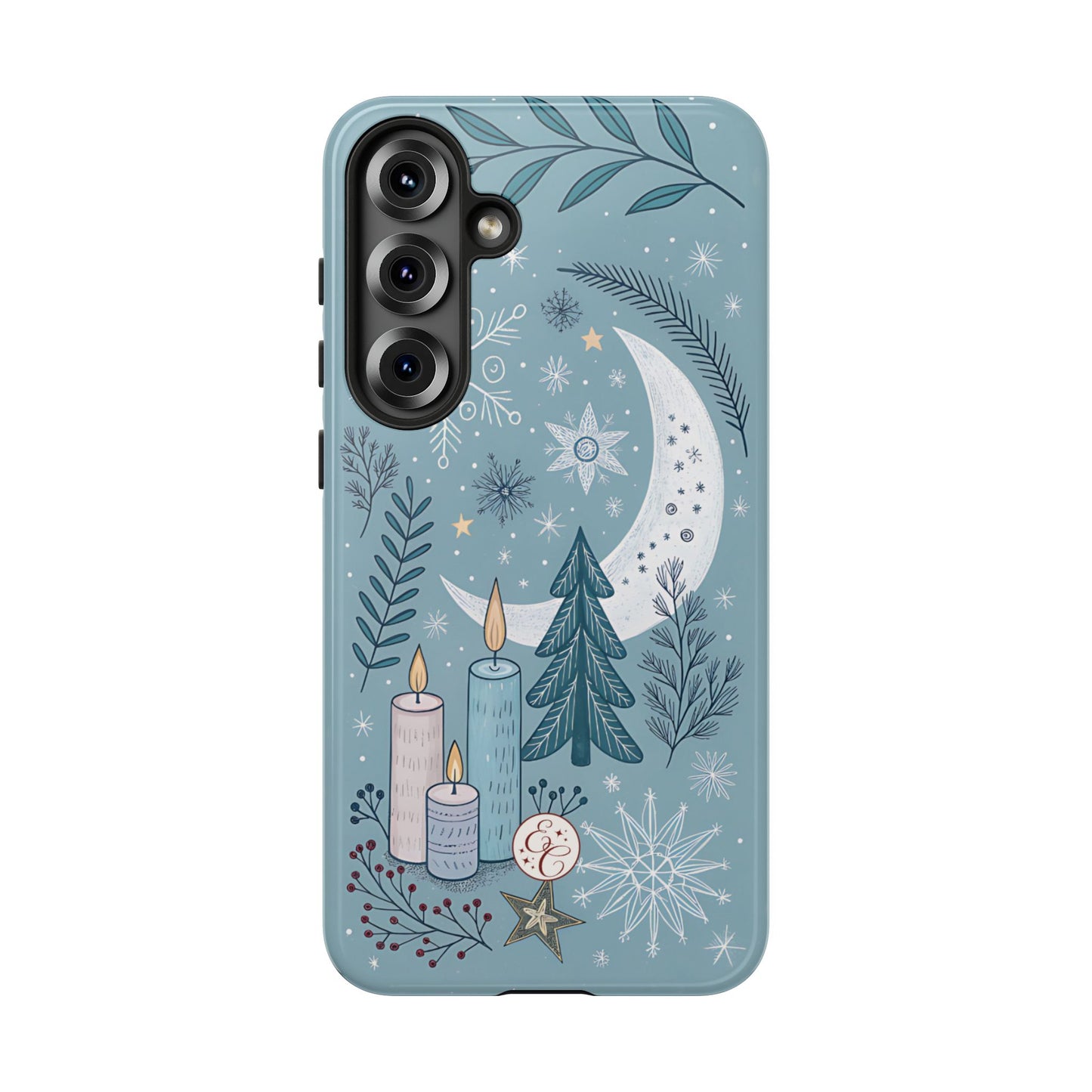 Winter Moon & Candles Tough Phone Case