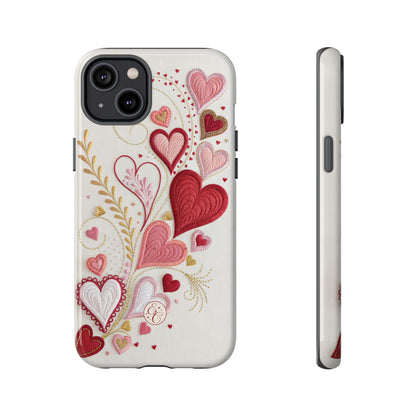 Hearts Pattern Tough Phone Case