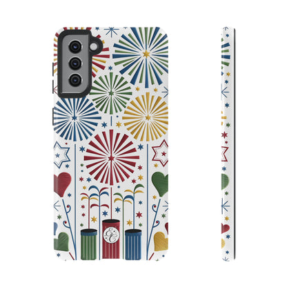 Colorful Fireworks and Stars Tough Phone Case