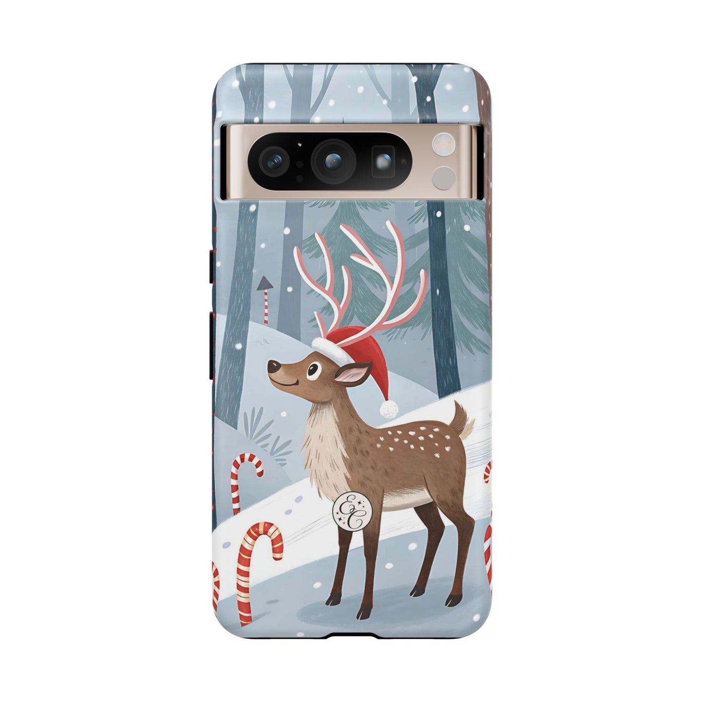 Reindeer in Winter Wonderland Tough Phone Case