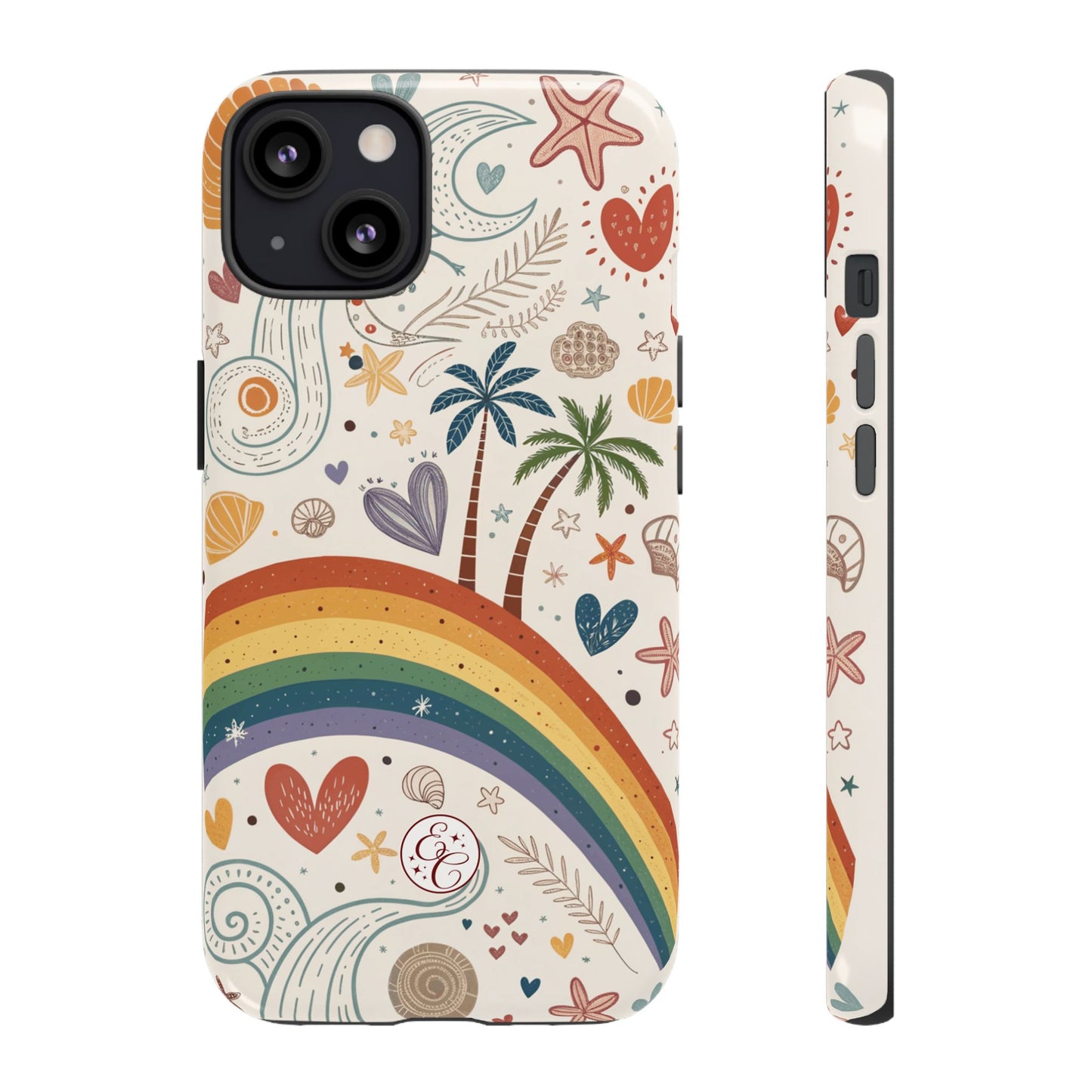Rainbow Pride Boho Beach Tough Phone Case