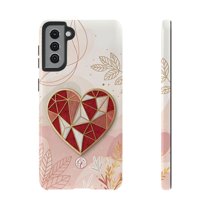 Geometric Heart Tough Phone Case